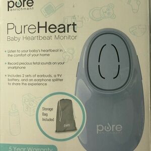 Pure Enrichment PureHeart Baby Heartbeat Monitor - Blue